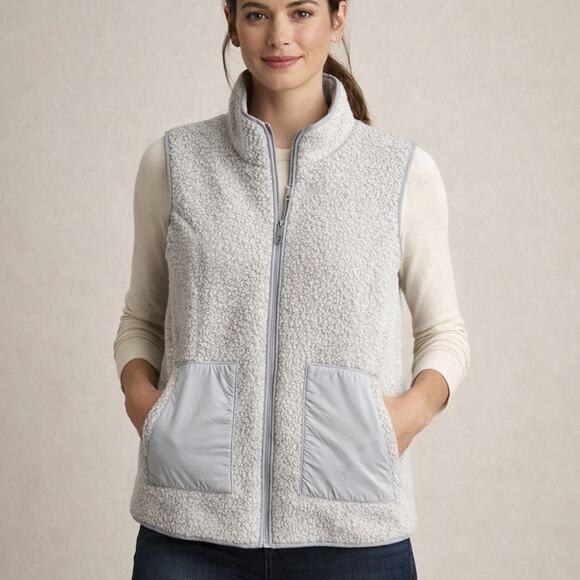 Smartwool Jackets & Blazers - Smartwool Anchor Line Reversible Sherpa Vest Gray